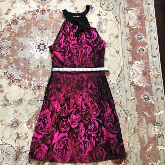 Roberto Cavalli Graphic Rose Dress - Picture 8 of 13
